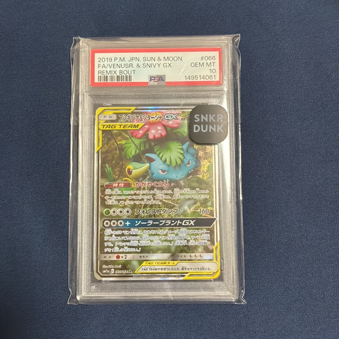Venusaur & Snivy GX SR: SA[SM11a 066/064](Enhanced Expansion Pack "Remix Bout")