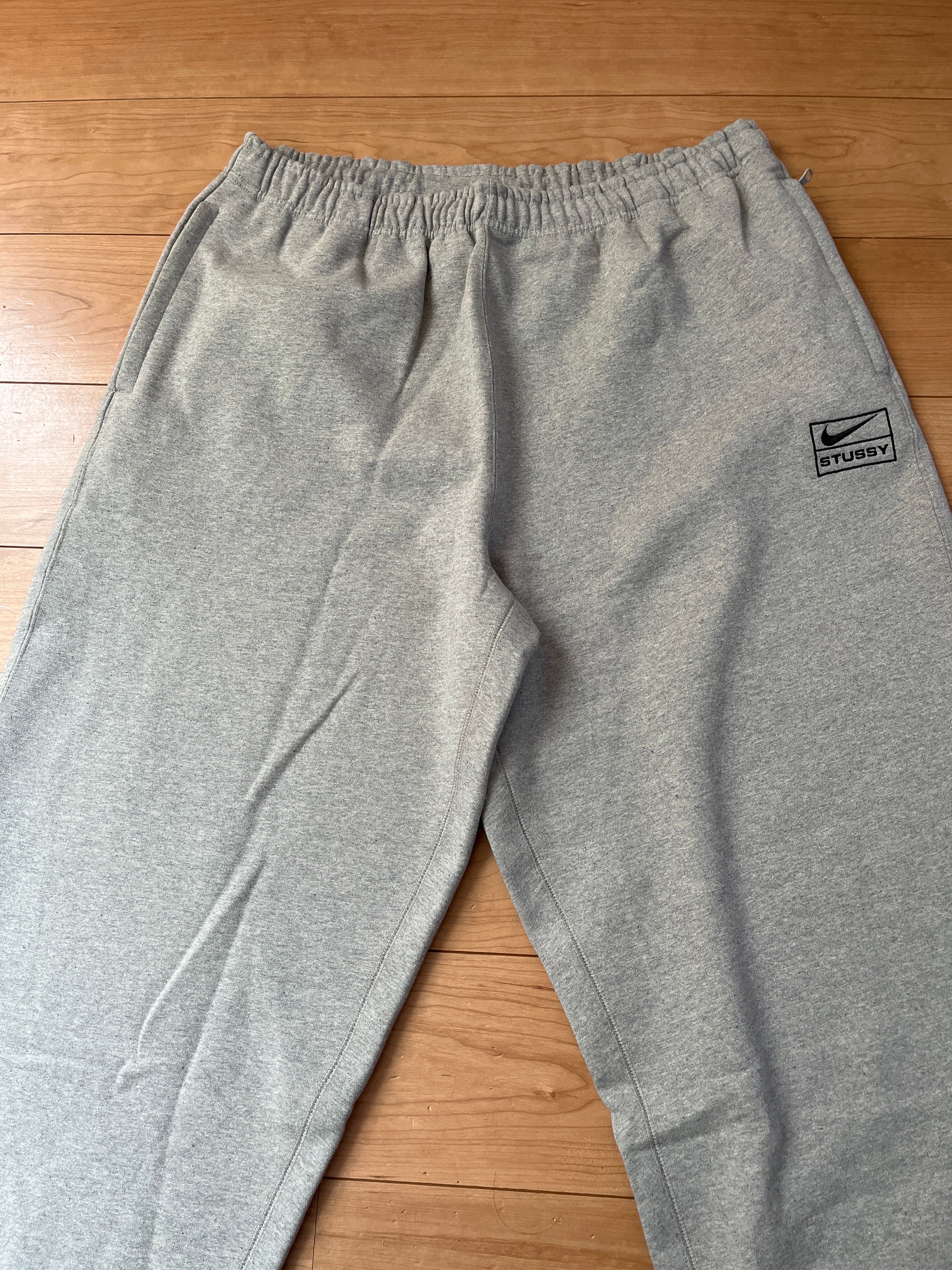 Stussy x Nike Fleece Pants (US Size) "Grey" DO9340-063