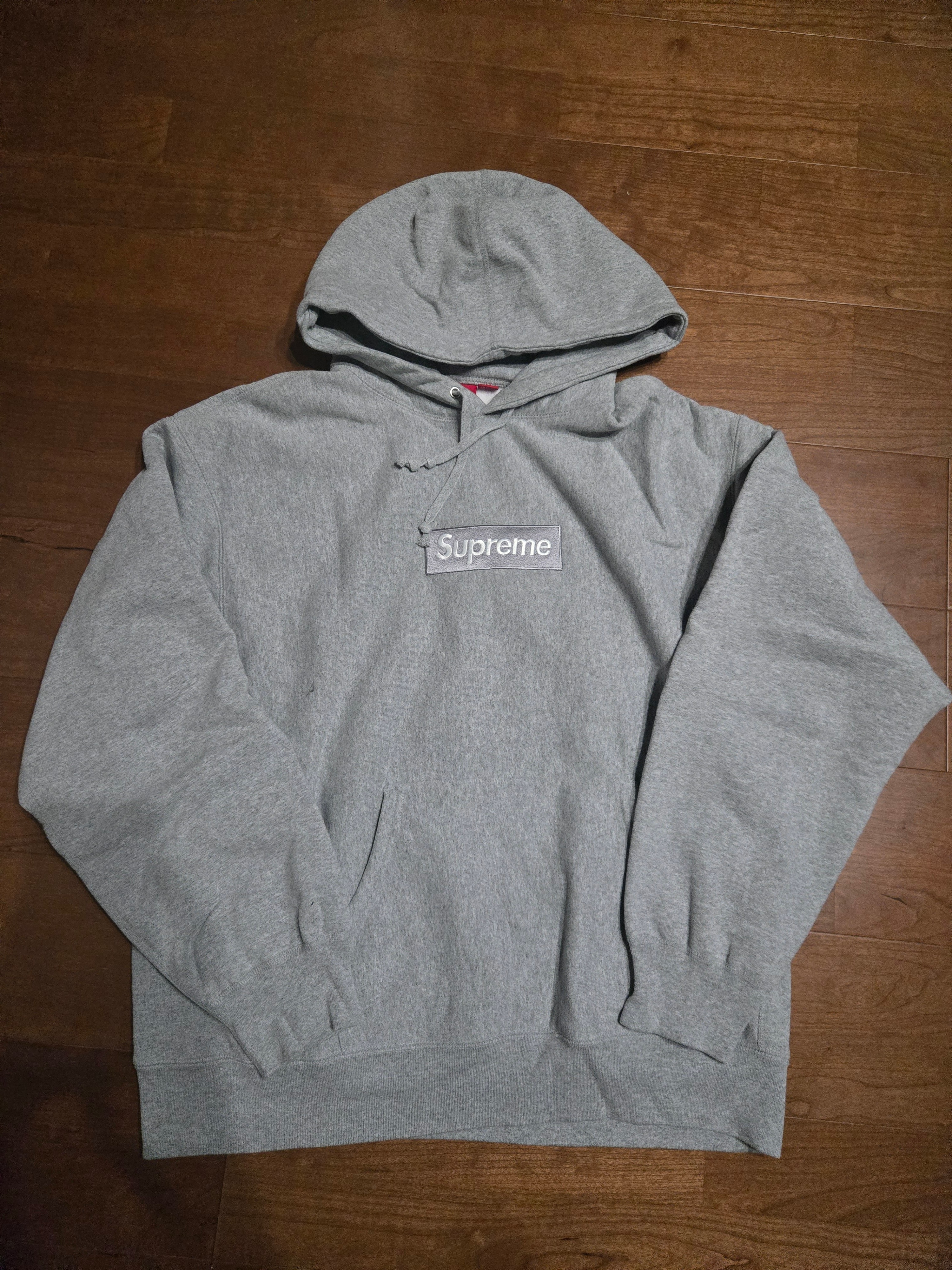 Supreme Box Logo Hooded Sweatshirt "Heather Grey" (24FW)