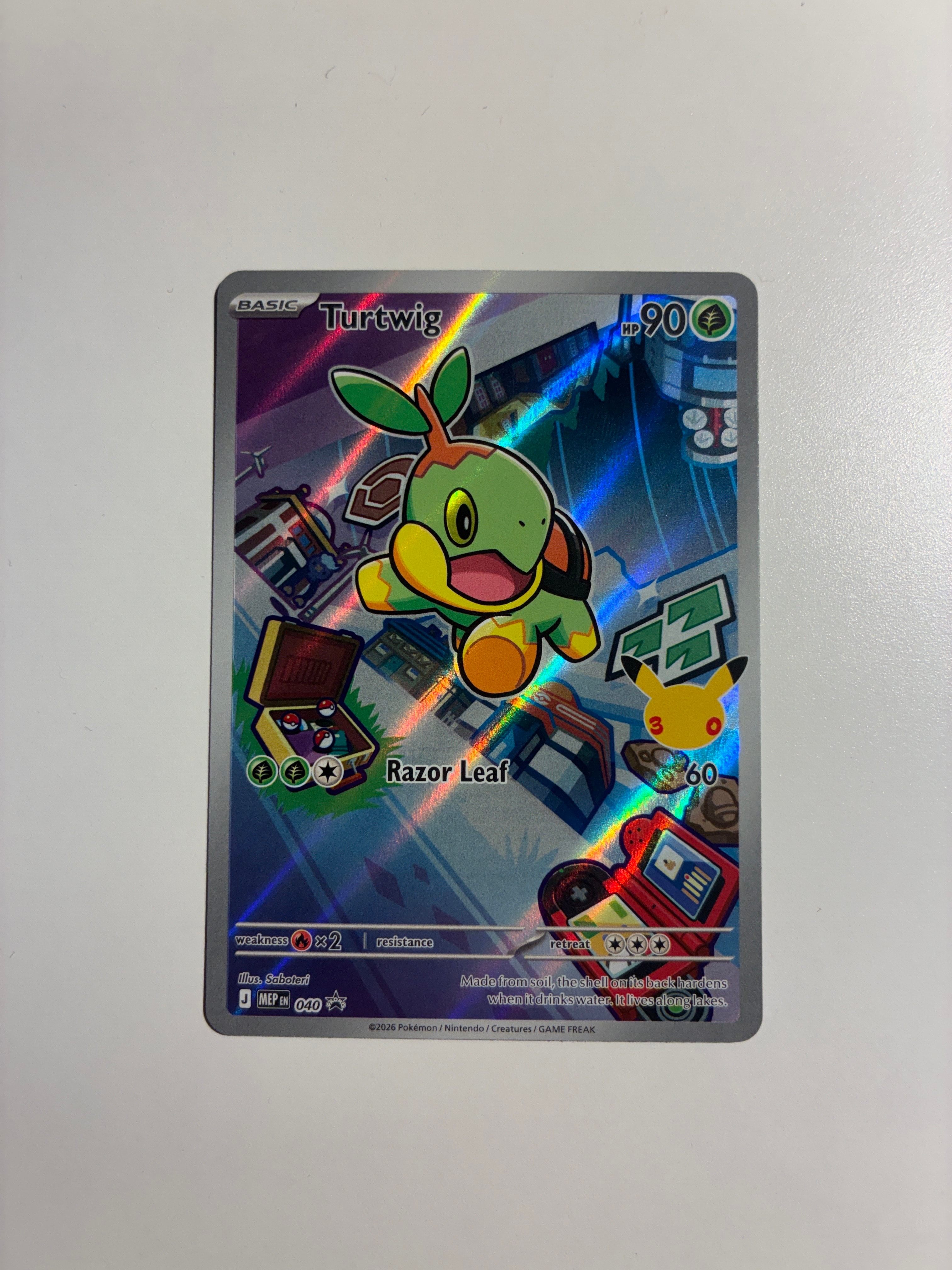 ナエトル P [MEP EN 040]【英語版】(メガエボリューション「ファーストパートナー イラストレーション コレクション セット シリーズ1」)