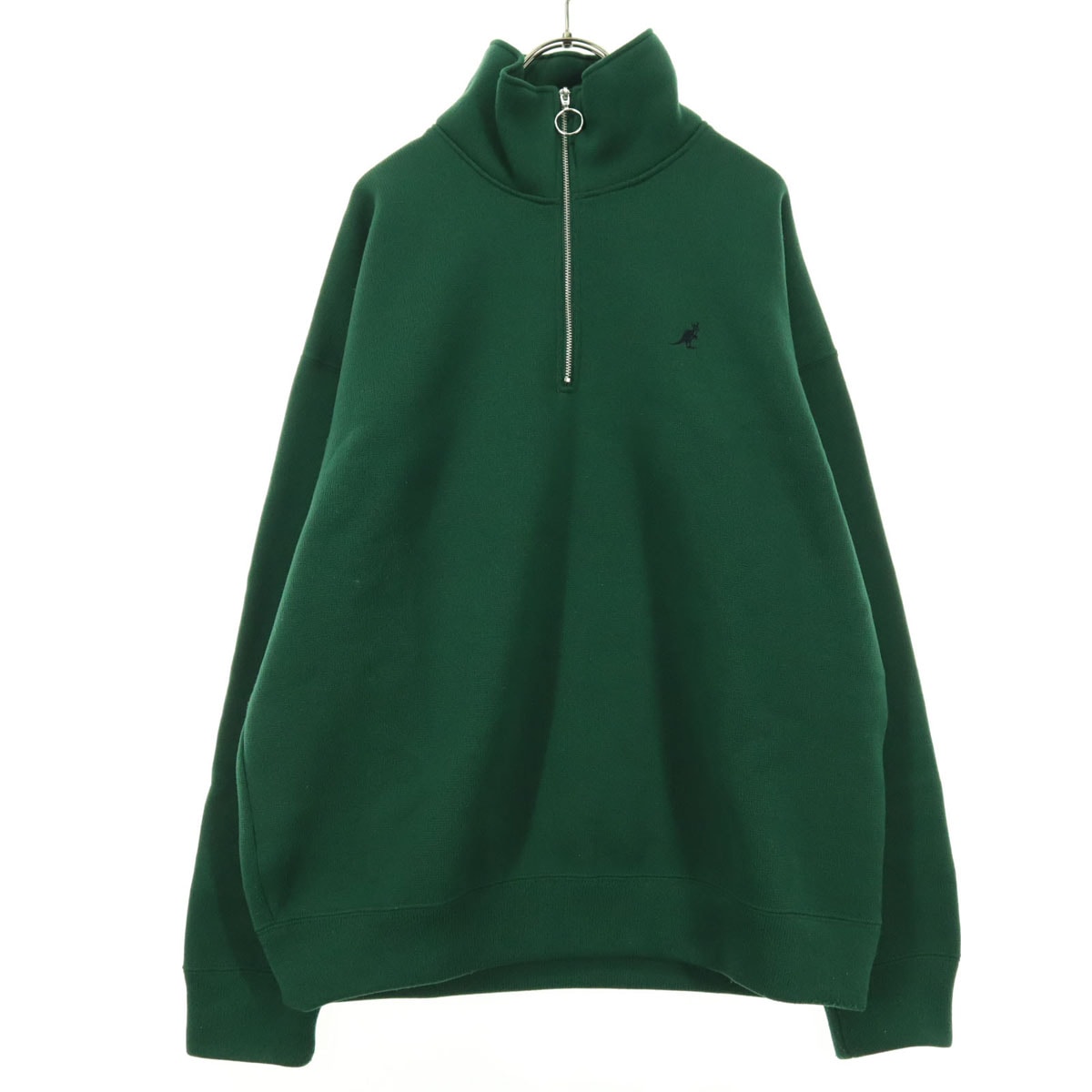 KANGOL カンゴール ワンポイントロゴ 長袖 ハーフジップ セーター M グリーン A DAY IN THE LIFE 別注