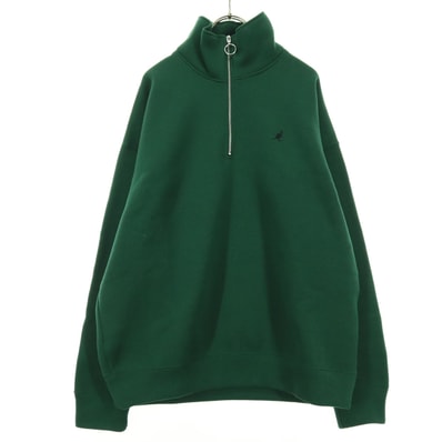 KANGOL カンゴール ワンポイントロゴ 長袖 ハーフジップ セーター M グリーン A DAY IN THE LIFE 別注