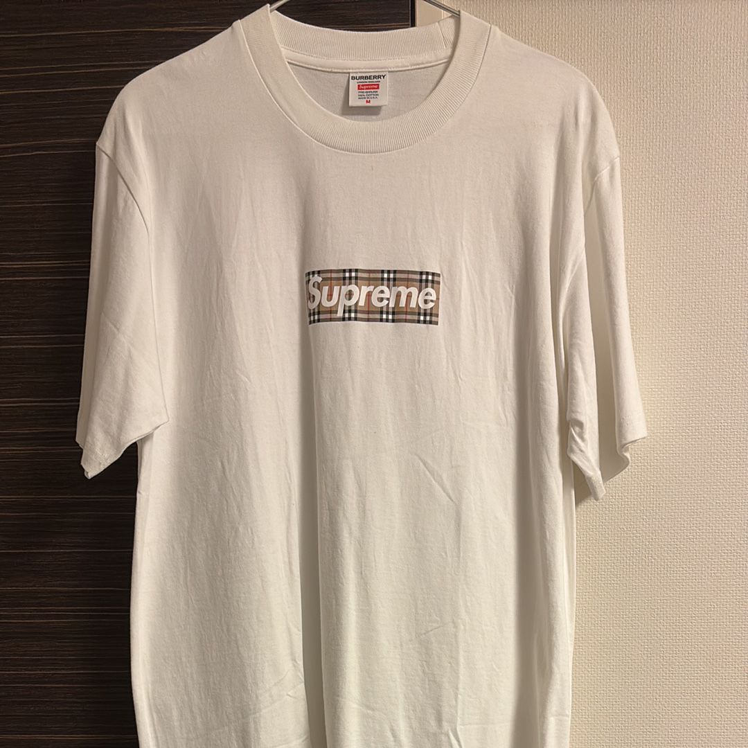 Supreme / Burberry Box Logo Tee "White"