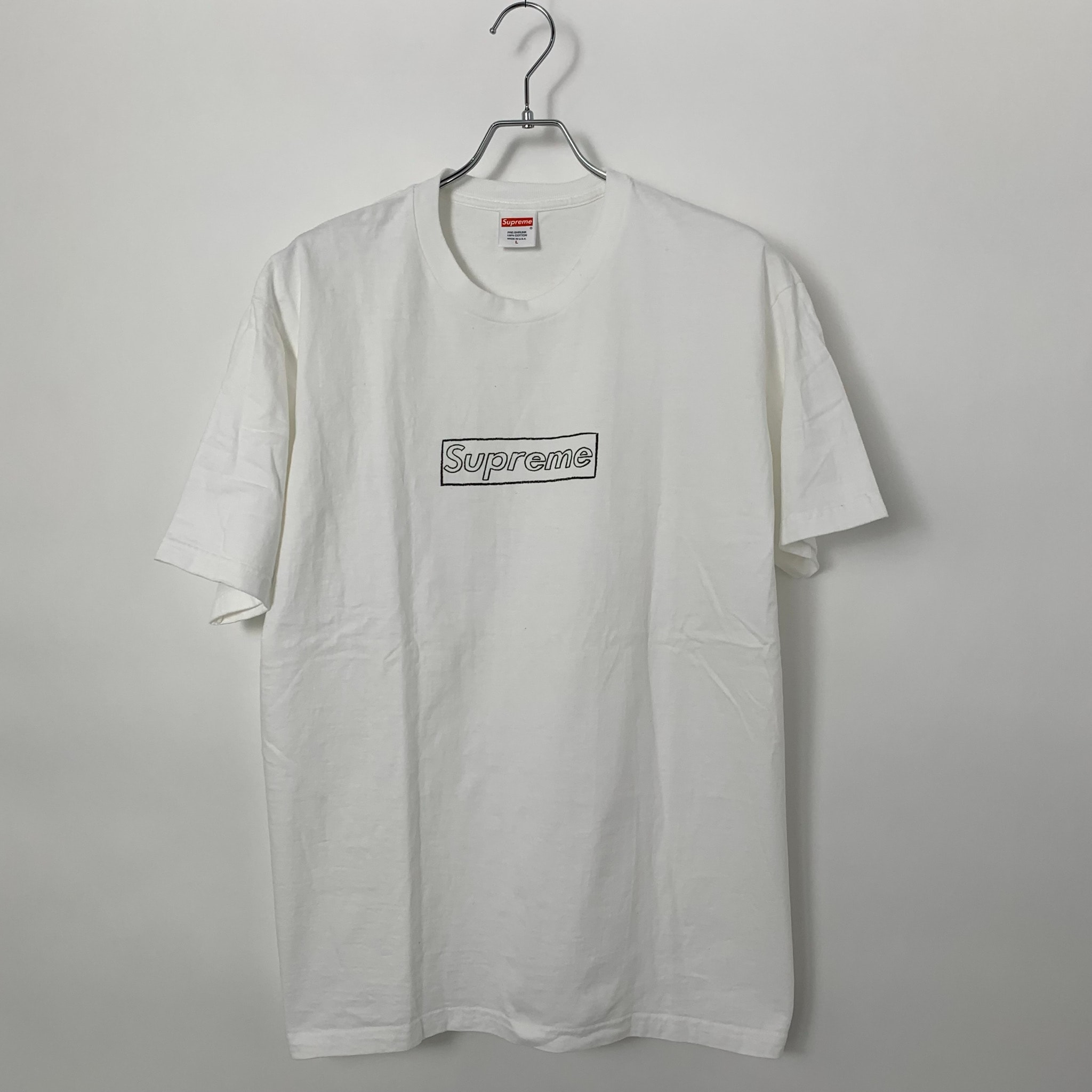 Supreme 2002 Kaws Box Logo Tee "White"