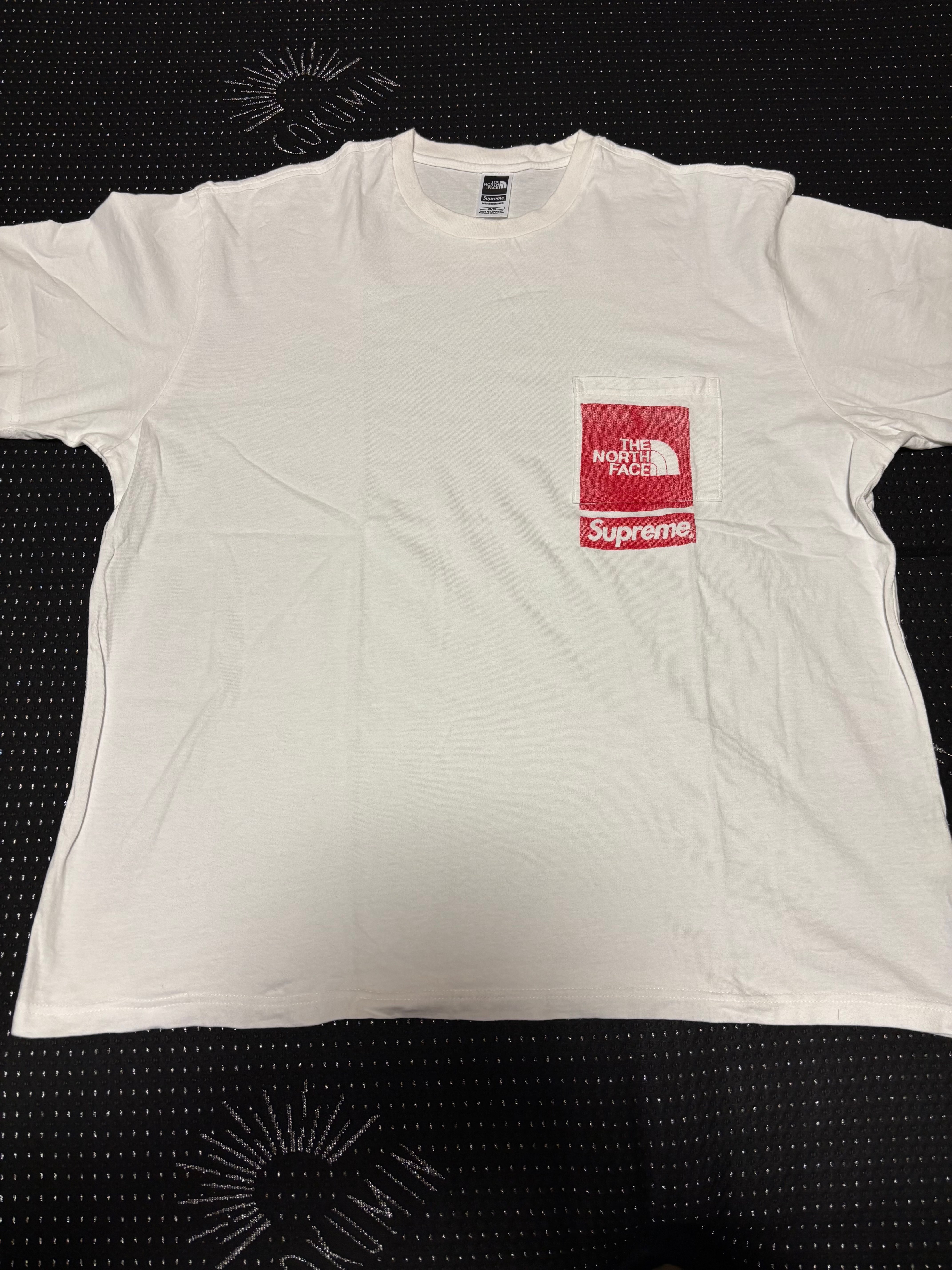 Supreme x The North Face Printed Pocket Tee "White"