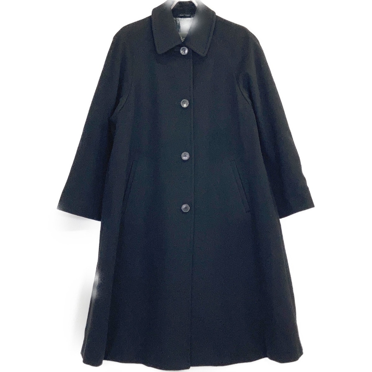 極美品】ヘルノ カシミヤ100 ロロピアーナ　大きいサイズ　44 黒 目立った傷や汚れなし】ヘルノ ﾌﾞﾗｯｸ ｶｼﾐﾔ ﾛﾛﾋﾟｱｰﾅ地 裏地ｼﾙｸ総柄