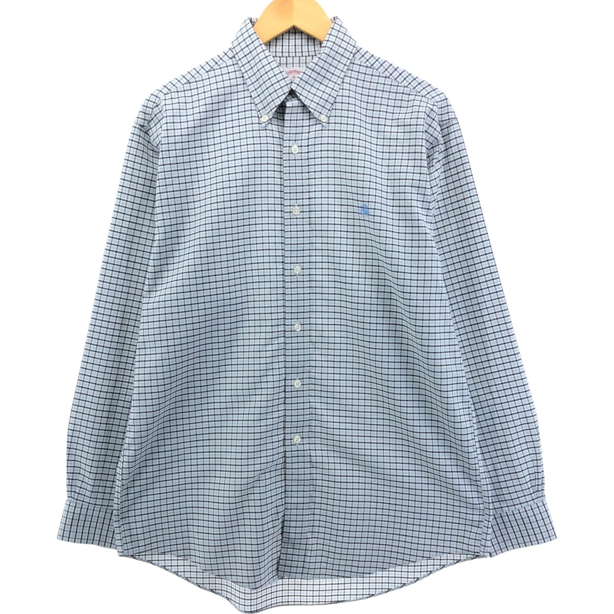 古着 ブルックスブラザーズ Brooks Brothers Est.1818 長袖 ボタンダウンチェックシャツ メンズM相当/eaa550852