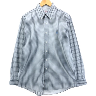 古着 ブルックスブラザーズ Brooks Brothers Est.1818 長袖 ボタンダウンチェックシャツ メンズM相当/eaa550852