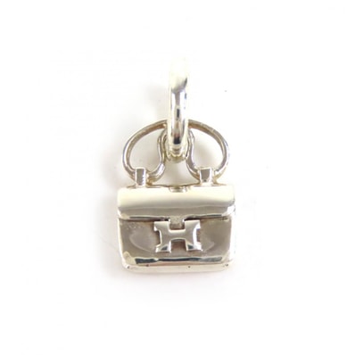 美品 エルメス ペンダントトップ アミュレット コンスタンス シルバー 925
