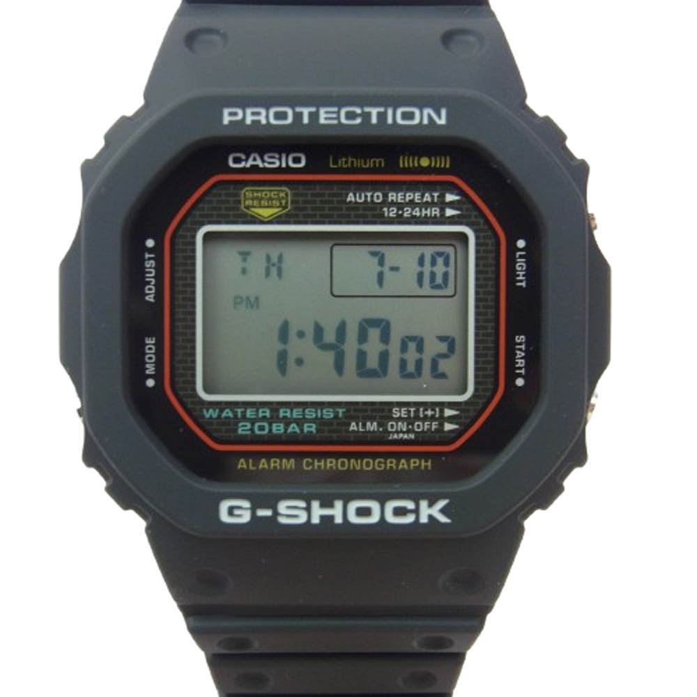 CASIO G-SHOCK カシオ ジーショック 時計 DW-5000R-1AJF 5000 SERIES 復刻 デジタル 時計 ウォッチ ブラック系【新古品】【未使用】【中古】