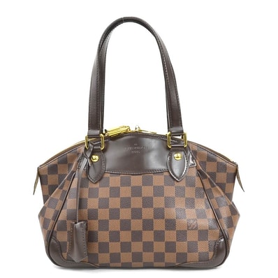 ルイ ヴィトン LOUIS VUITTON ハンドバッグ ダミエ ヴェローナ PM ダミエキャンバス ブラウン ゴールド レディース N41117【中古】 e61235a
