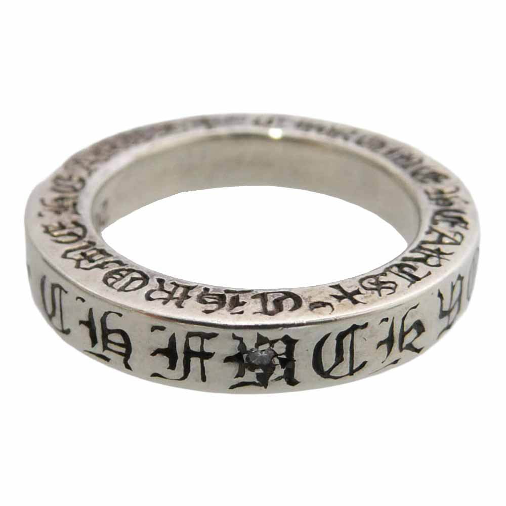 CHROME HEARTS クロムハーツ(原本無) 3mm SPACER FUCKYOU 1DIA スペーサーファックユー 1ダイヤ シルバーリング シルバー系 4.5号【中古】
