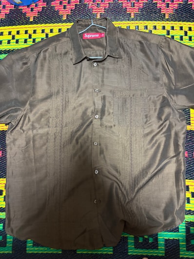 Supreme Pintuck S/S Shirt "Brown"