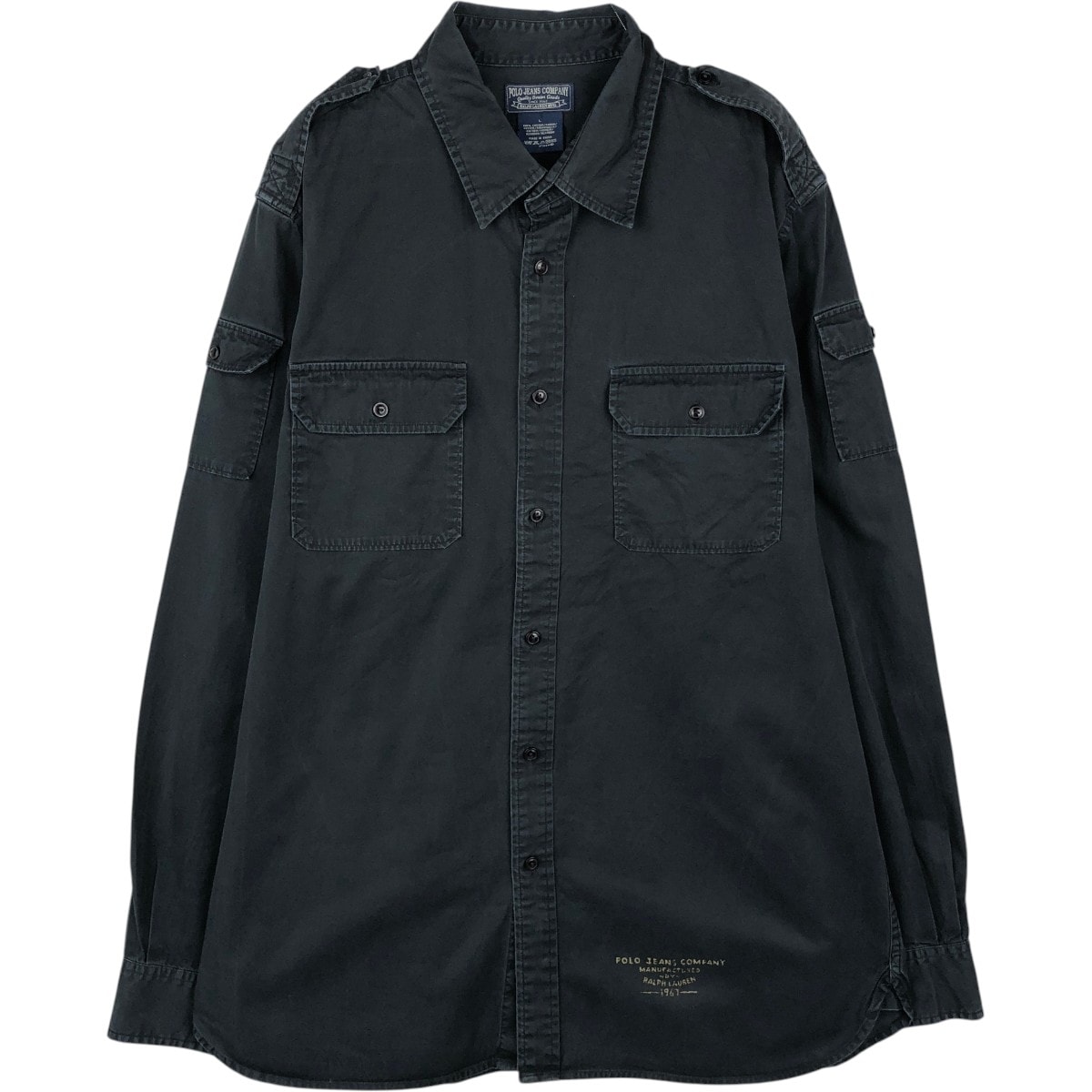 古着 00年代 ラルフローレン Ralph Lauren POLO JEANS COMPANY 長袖 ボタンダウンシャツ メンズL相当/eaa666422