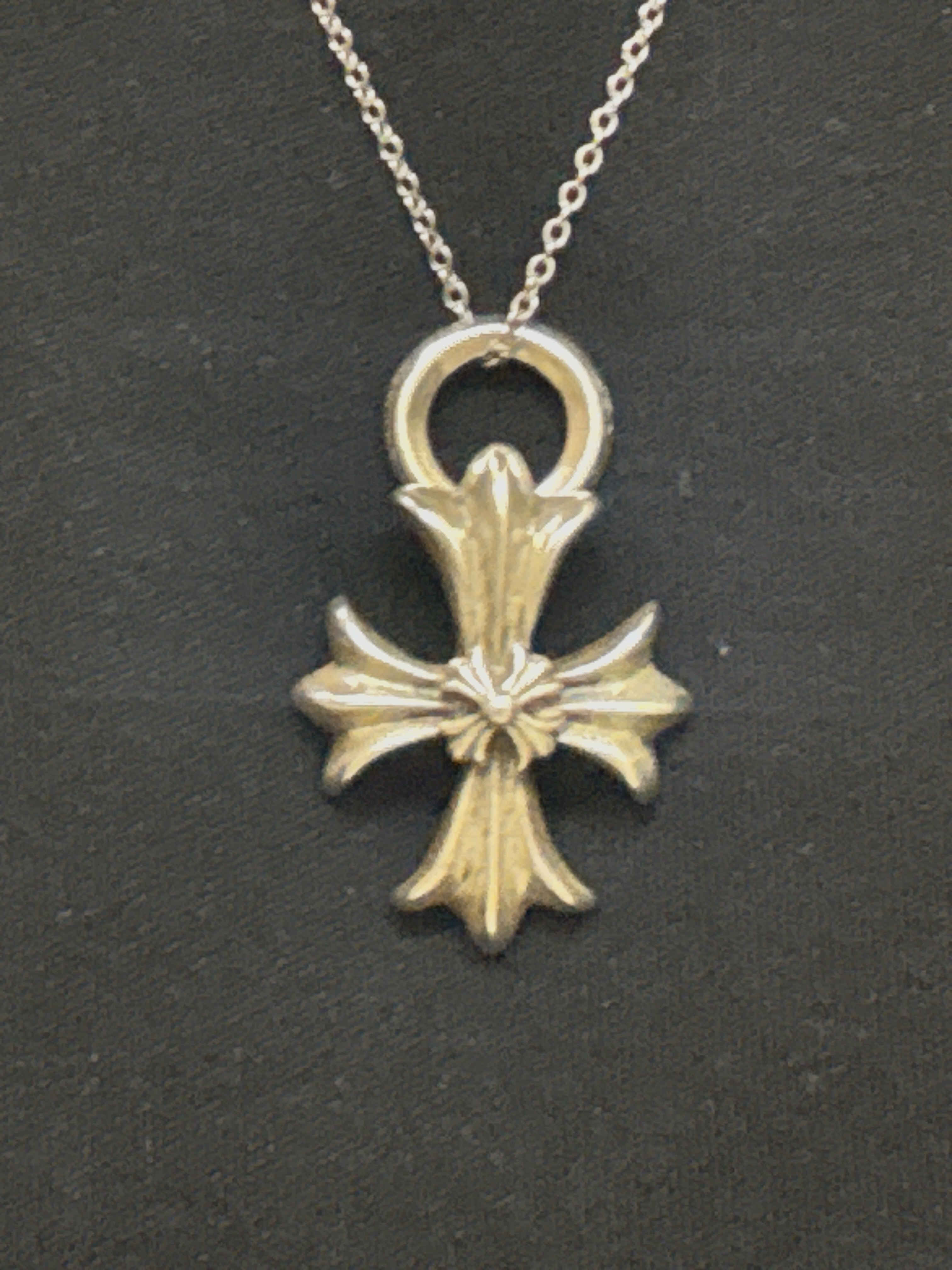 クロムハーツ ダブル CHプラス ペンダント "シルバー"