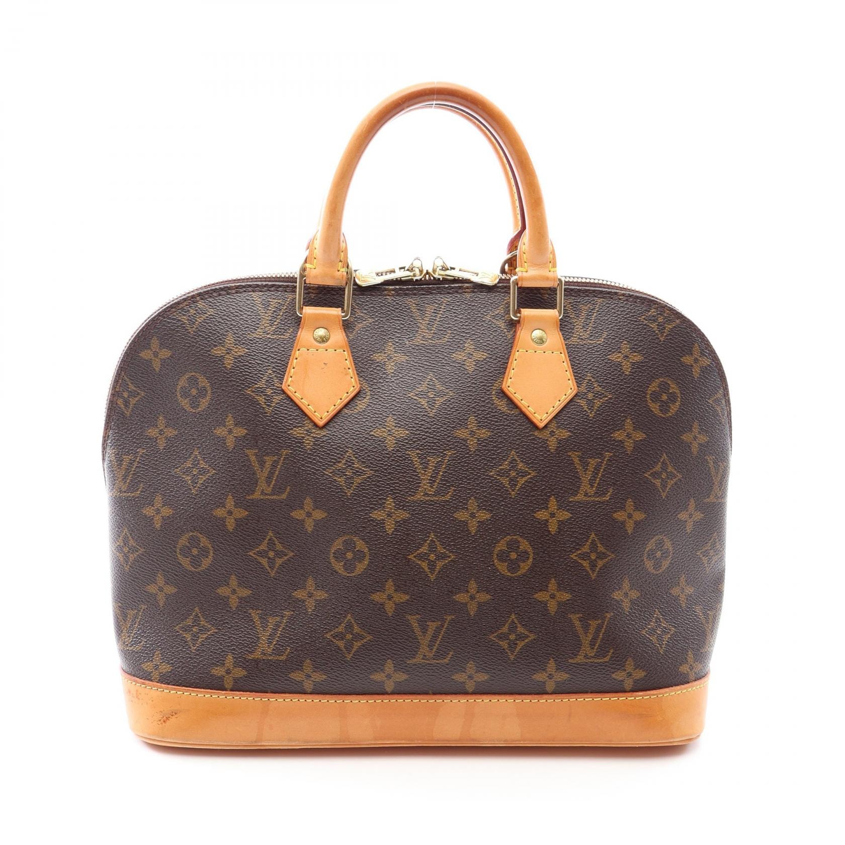 ルイ・ヴィトン LOUIS VUITTON アルマPM モノグラム ハンドバッグ バッグ PVCコーティングキャンバス レザー レディース ブラウン系 M51130 【中古】