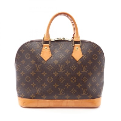 ルイ・ヴィトン LOUIS VUITTON アルマPM モノグラム ハンドバッグ バッグ PVCコーティングキャンバス レザー レディース ブラウン系 M51130 【中古】