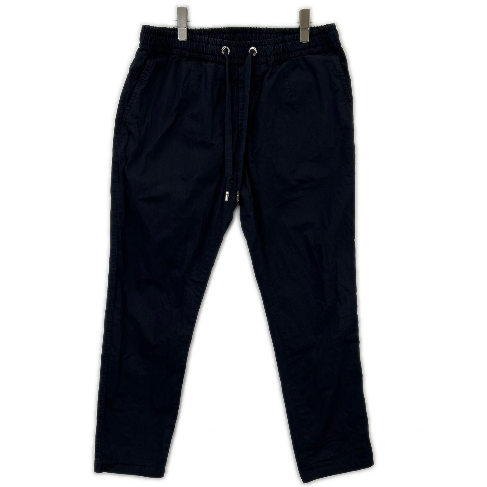 ドルチェアンドガッバーナ ネイビー GKP0ET コットンシルク イージーパンツ 50