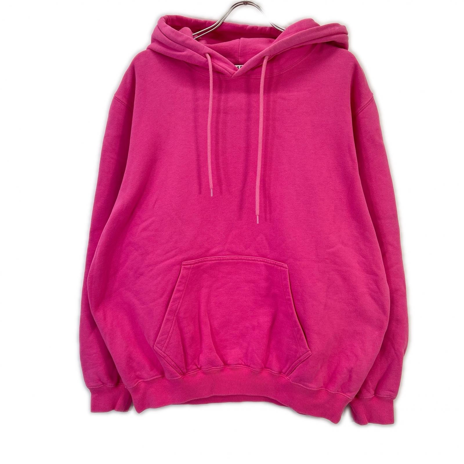 エムエスジーエム 2740MM76 ライトピンク 長袖 フードロゴパーカー