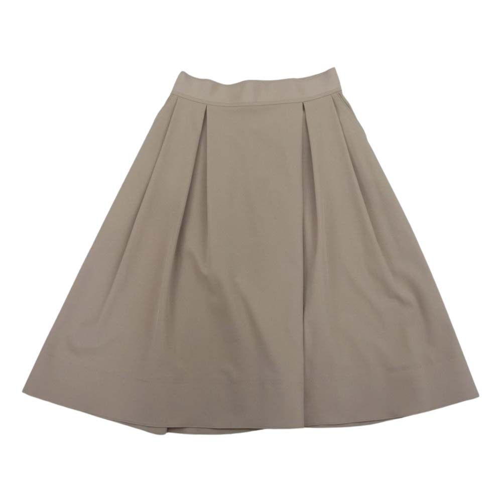 FOXEY フォクシー スカート 24531-APSAN64-2 フレア Aライン プリーツ スカート ベージュ系 38【中古】