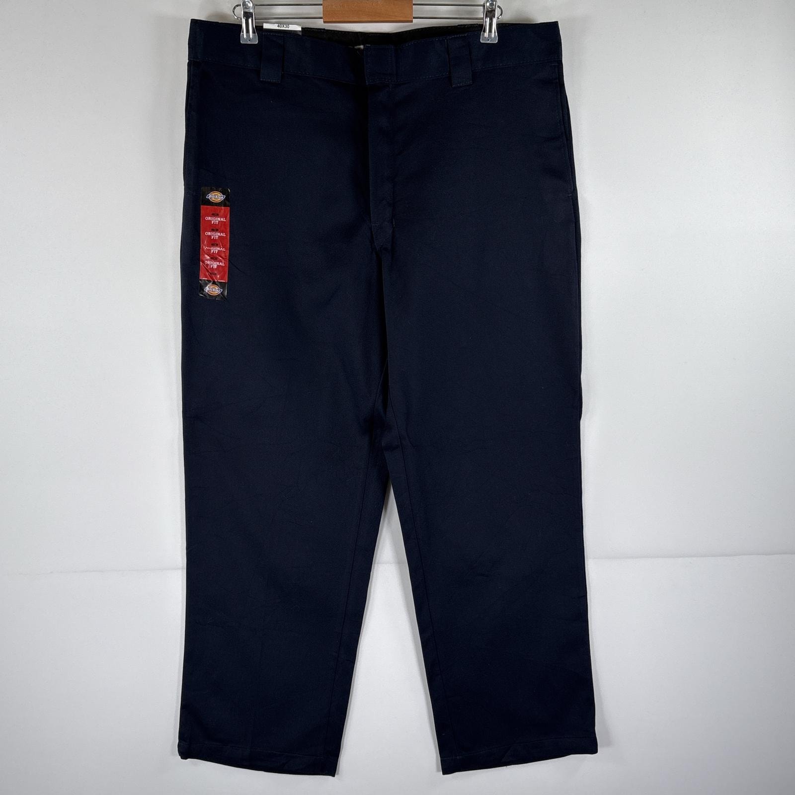 古着 美品 ディッキーズ Dickies ワークパンツ 874 デッドストック タグ付き ストレート 大きいサイズ w40 L30 ネイビー メンズ