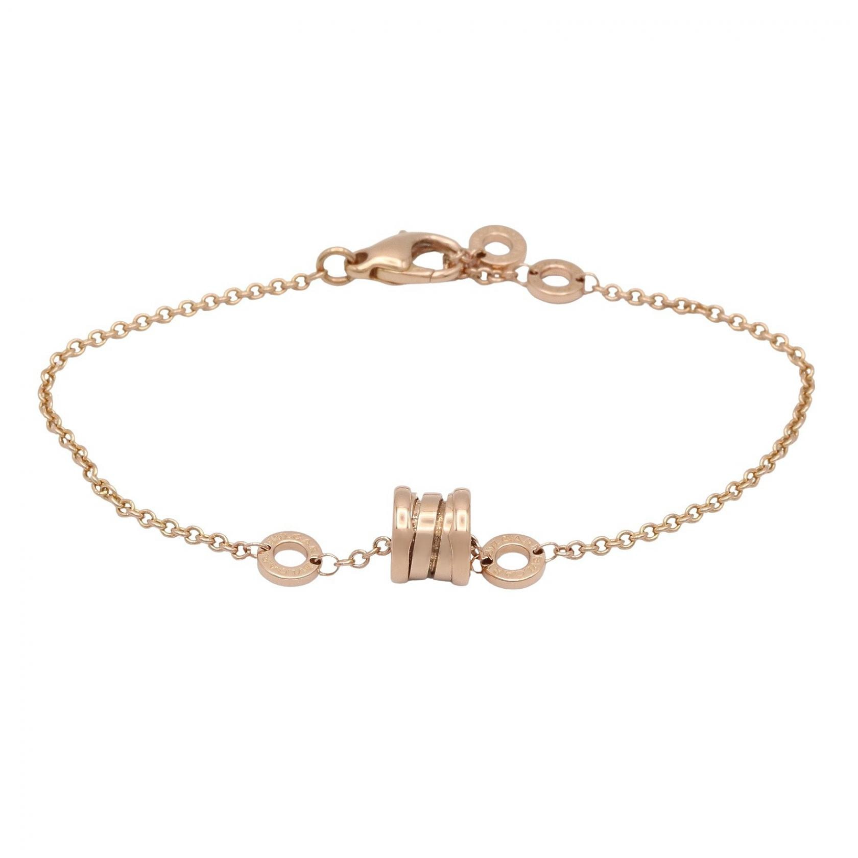 ブルガリ BVLGARI B-zero1 エレメント ブレスレット ブレスレット アクセサリー K18PG(ピンクゴールド) メンズ レディース ゴールド系 【中古】