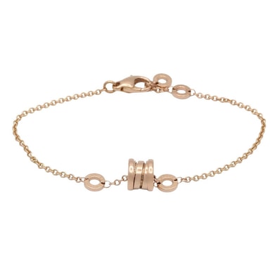 ブルガリ BVLGARI B-zero1 エレメント ブレスレット ブレスレット アクセサリー K18PG(ピンクゴールド) メンズ レディース ゴールド系 【中古】