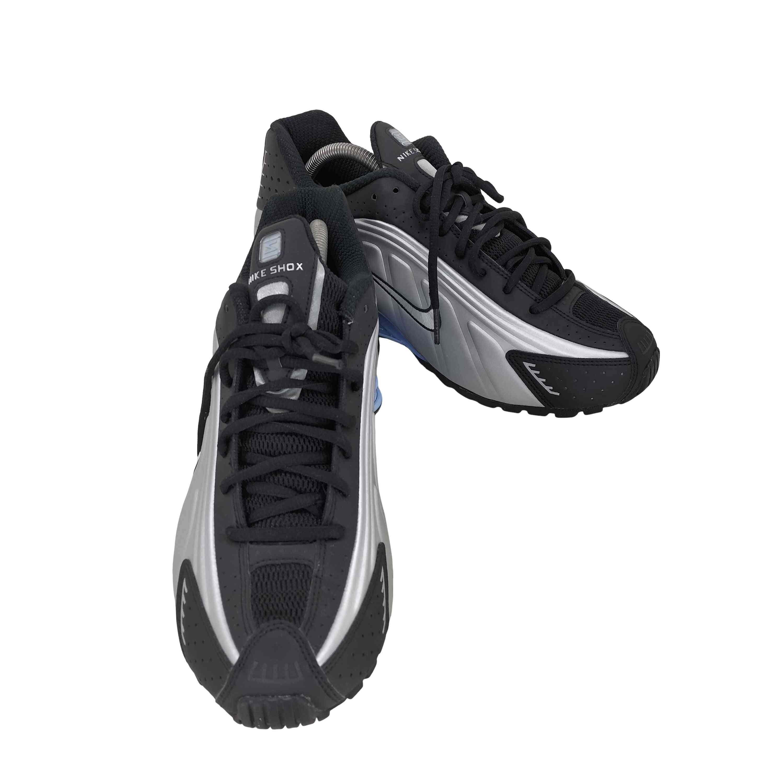SHOX R4 METALLIC SILVER/METALLIC SILVER-BLACK【1142003753176】