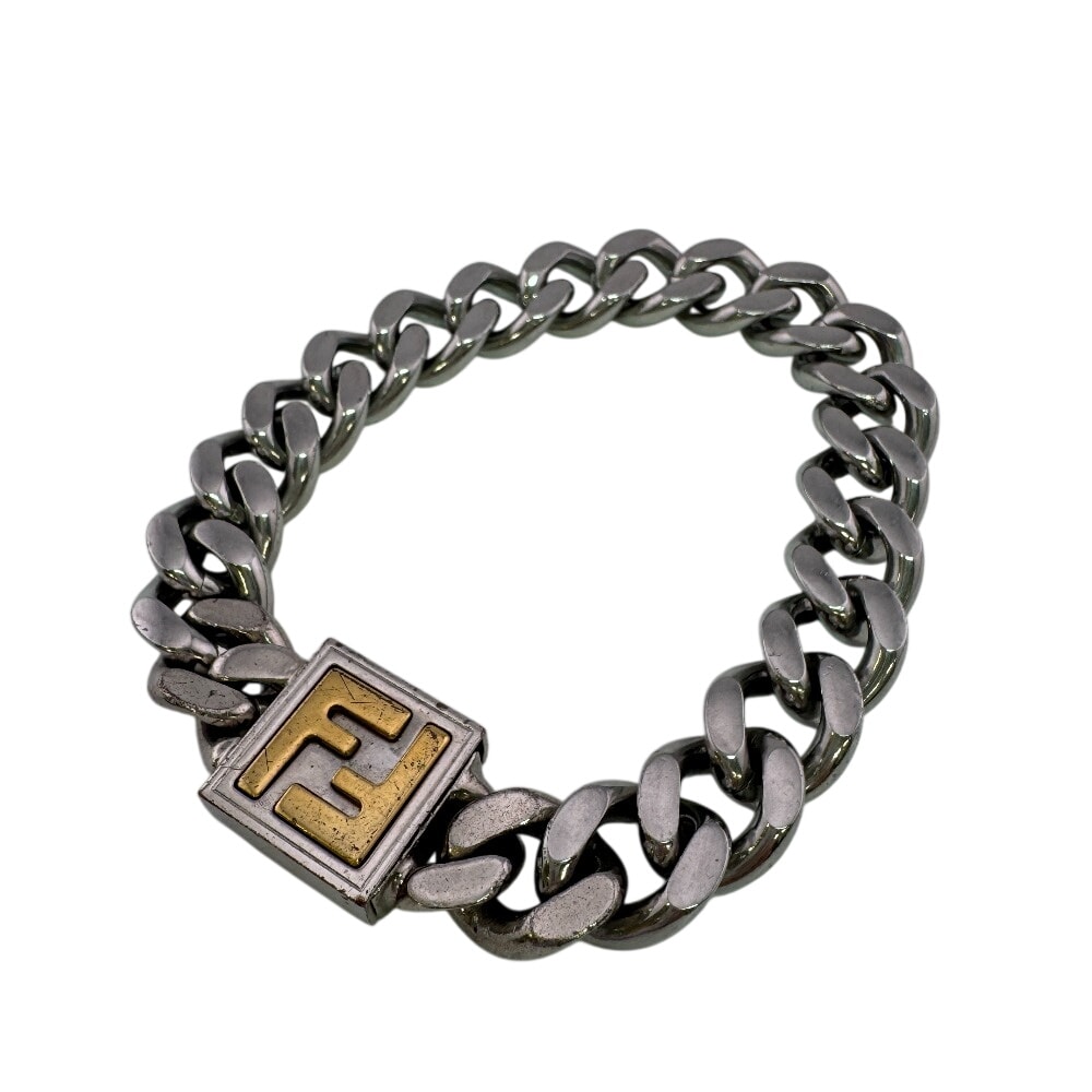 フェンディ FENDI ブレスレット FFロゴ ゴールド
