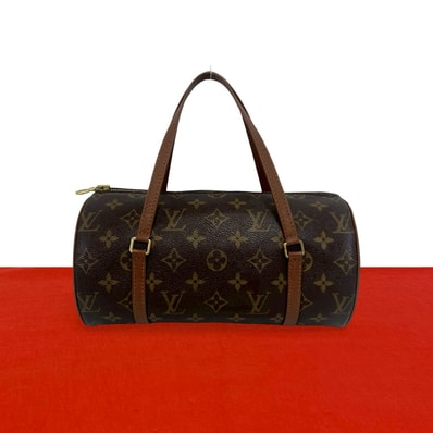 LOUIS VUITTON ルイヴィトン パピヨン モノグラム レザー PVC ハンドバッグ ブラウン
13913