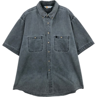 古着 カーハート Carhartt 半袖 ワークシャツ メンズXL相当/eaa637765