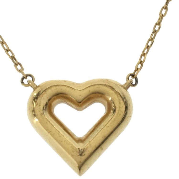 Louis Vuitton LV&V Heart Necklace "Gold"