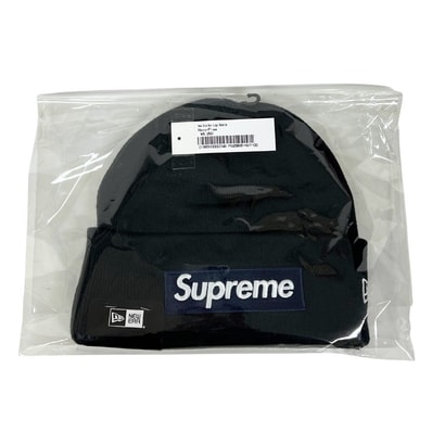 SUPREME シュプリーム × New Era 25AW Box Logo Beanie ニットキャップ ネイビー サイズフリー 正規品 / 45105