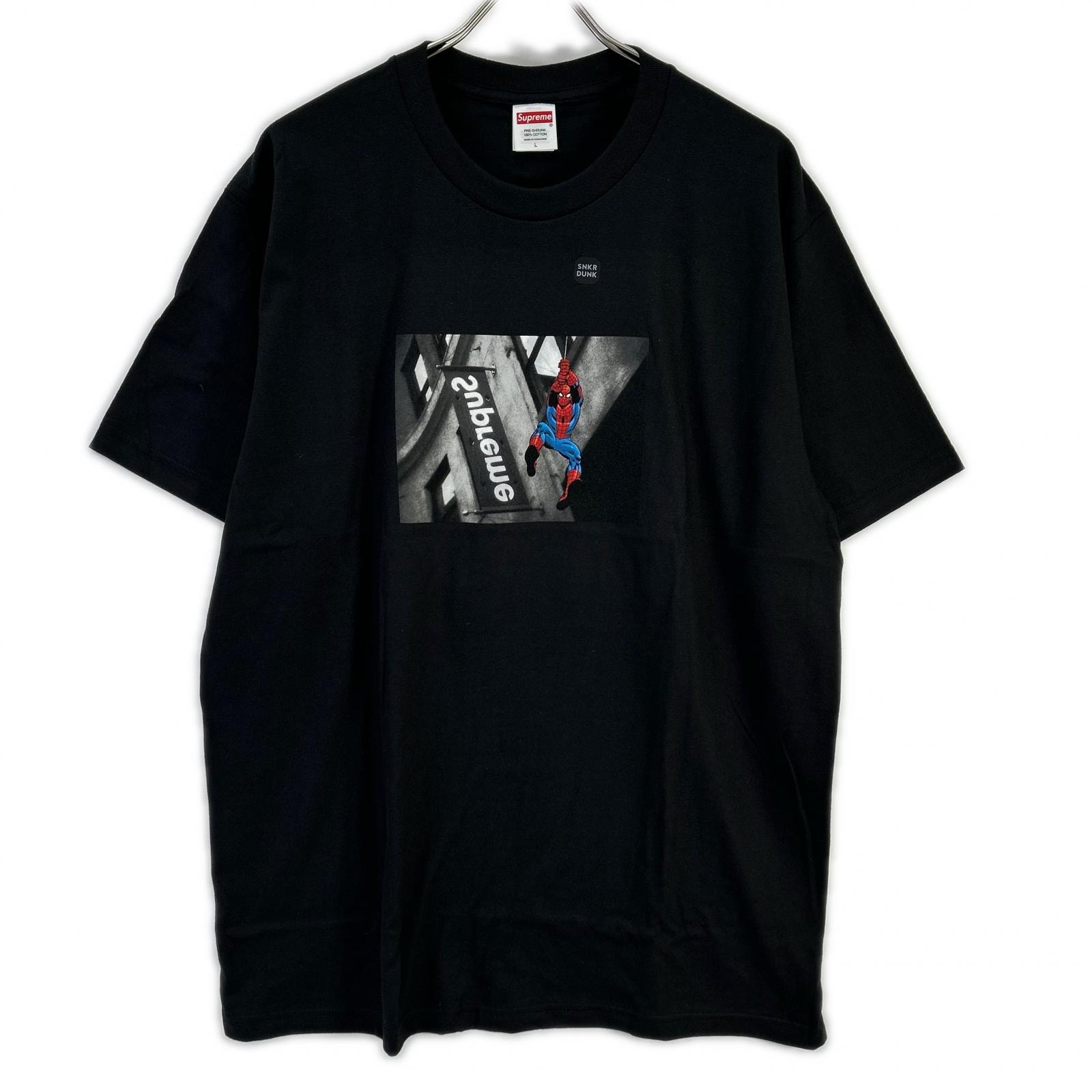 シュプリーム ブラック Spider-Man Tシャツ L