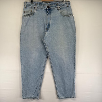 古着 90's/90年代 リーバイス Levi's USA製 デニム パンツ 545 ジーパン 茶タブ テーパード バギー ジーンズ W38 L30 ブルー系 メンズ