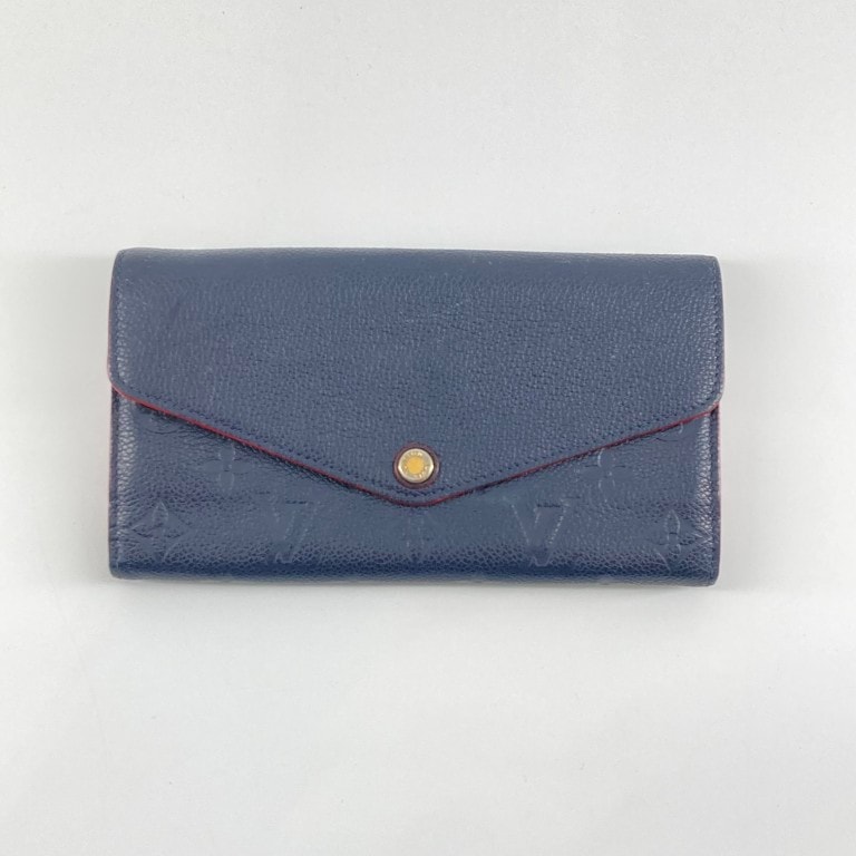 LOUIS VUITTON(ルイ・ヴィトン) ポルトフォイユ サラ M62125 長財布 ネイビー×レッド