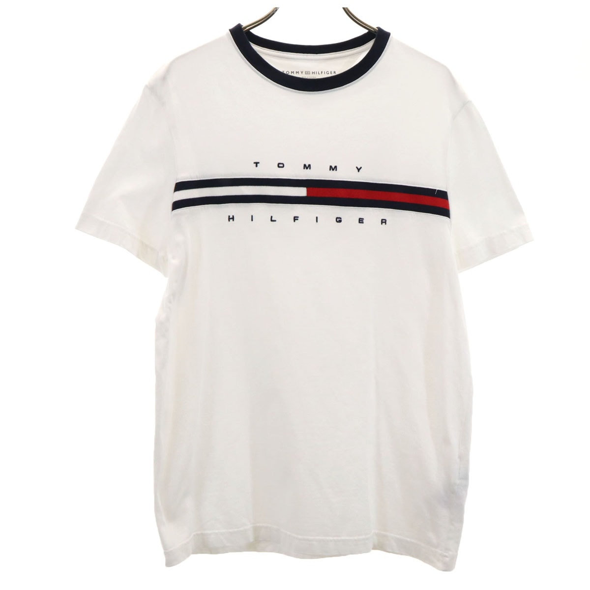 TOMMY HILFIGER トミーヒルフィガー 半袖 Tシャツ M ホワイト
