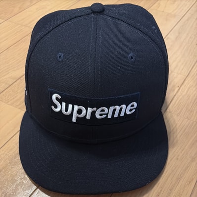 Supreme No Comp Box Logo New Era "Navy"