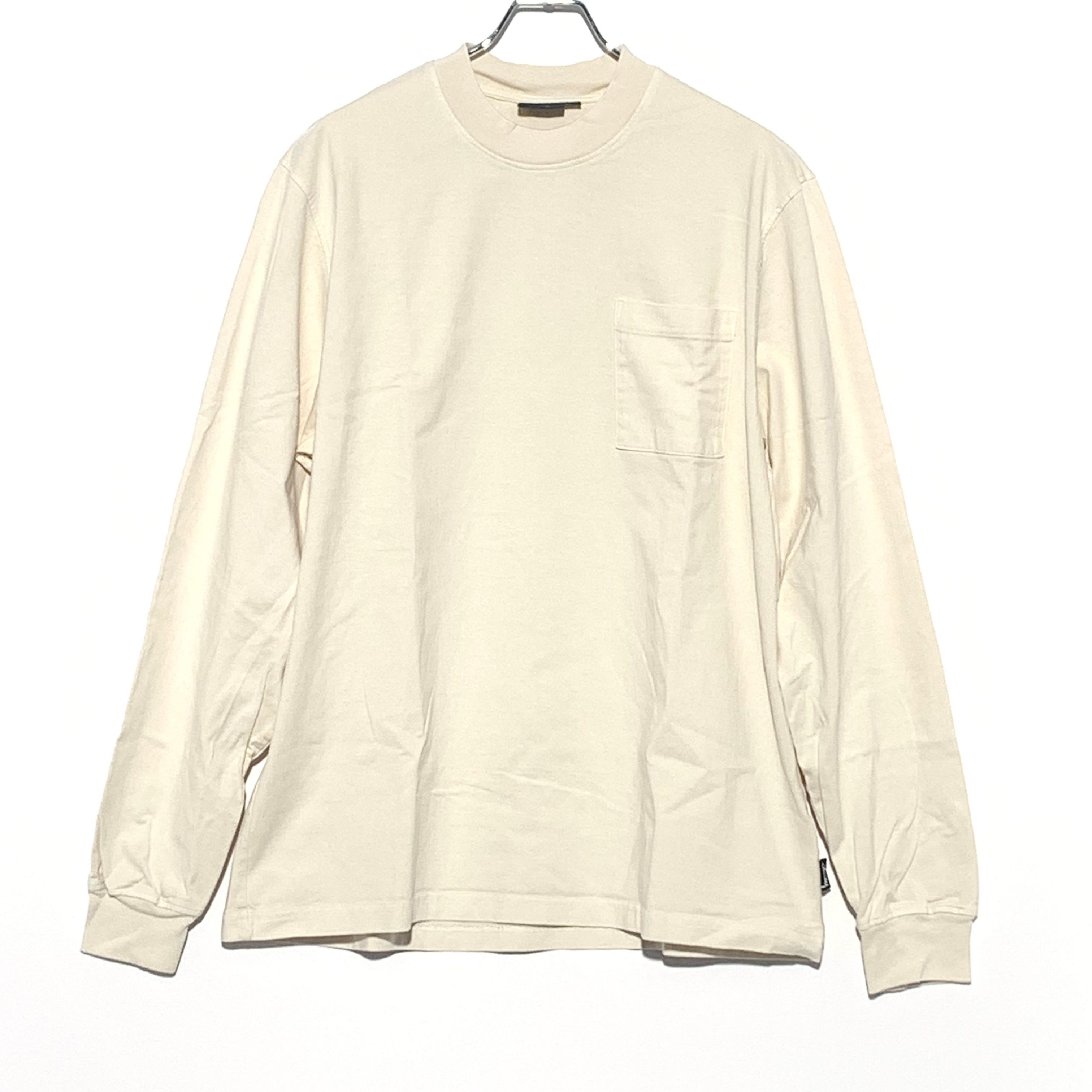 STUSSY Pigment Dyed Mock Neck Cream 