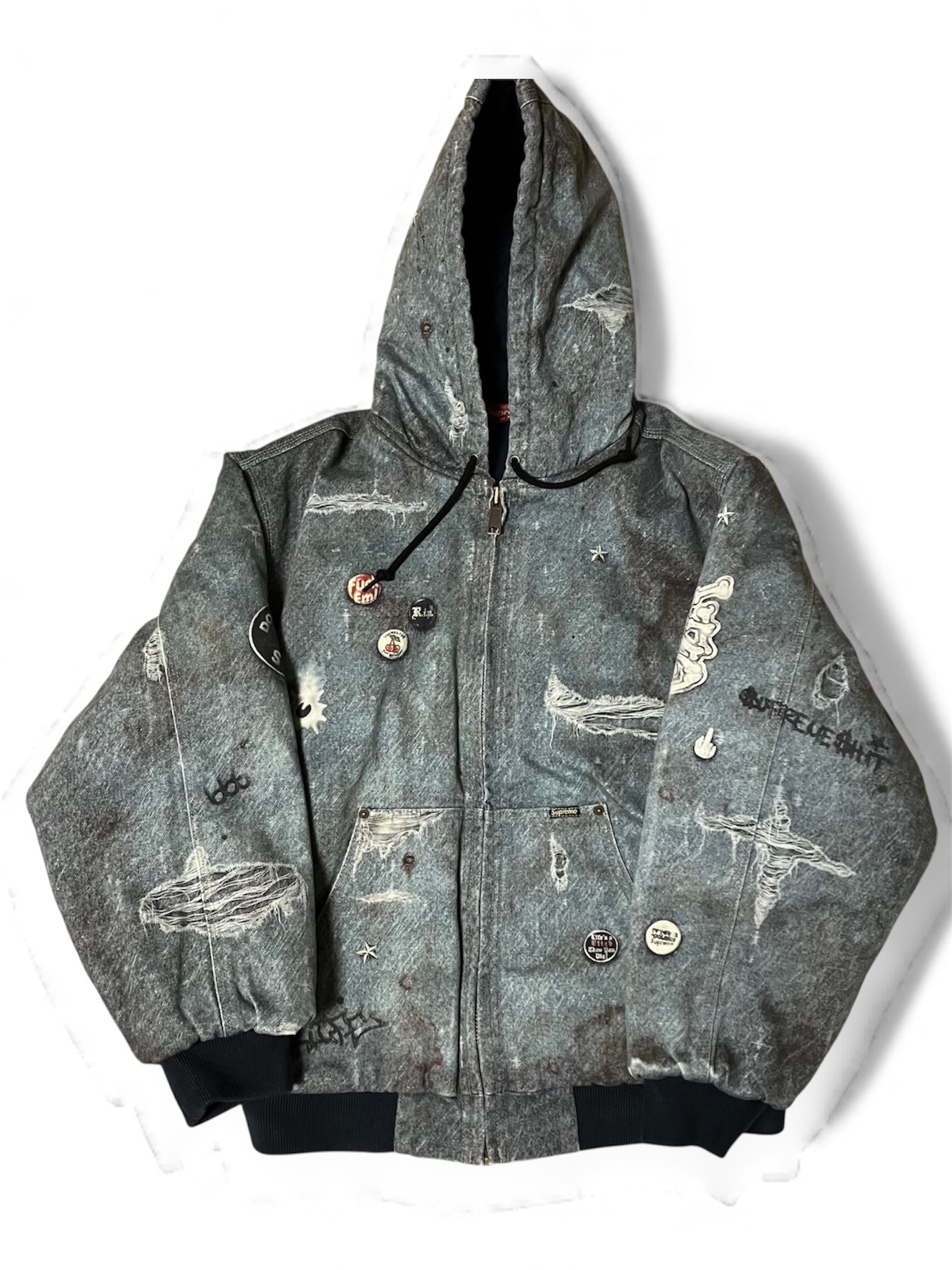 Supreme HJR Trompe Loeil Hooded Work Jacket 