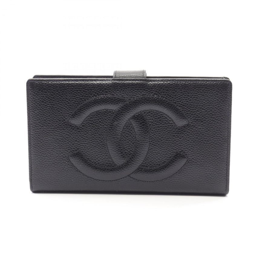 D (傷や汚れあり)】シャネル CHANEL ココマーク 二つ折り長財布 財布 D (傷や汚れあり)】シャネル CHANEL ココマーク 二つ折り長財布 財布