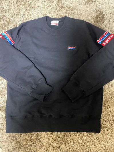 Supreme x Honda x Fox Racing Crewneck "Black"