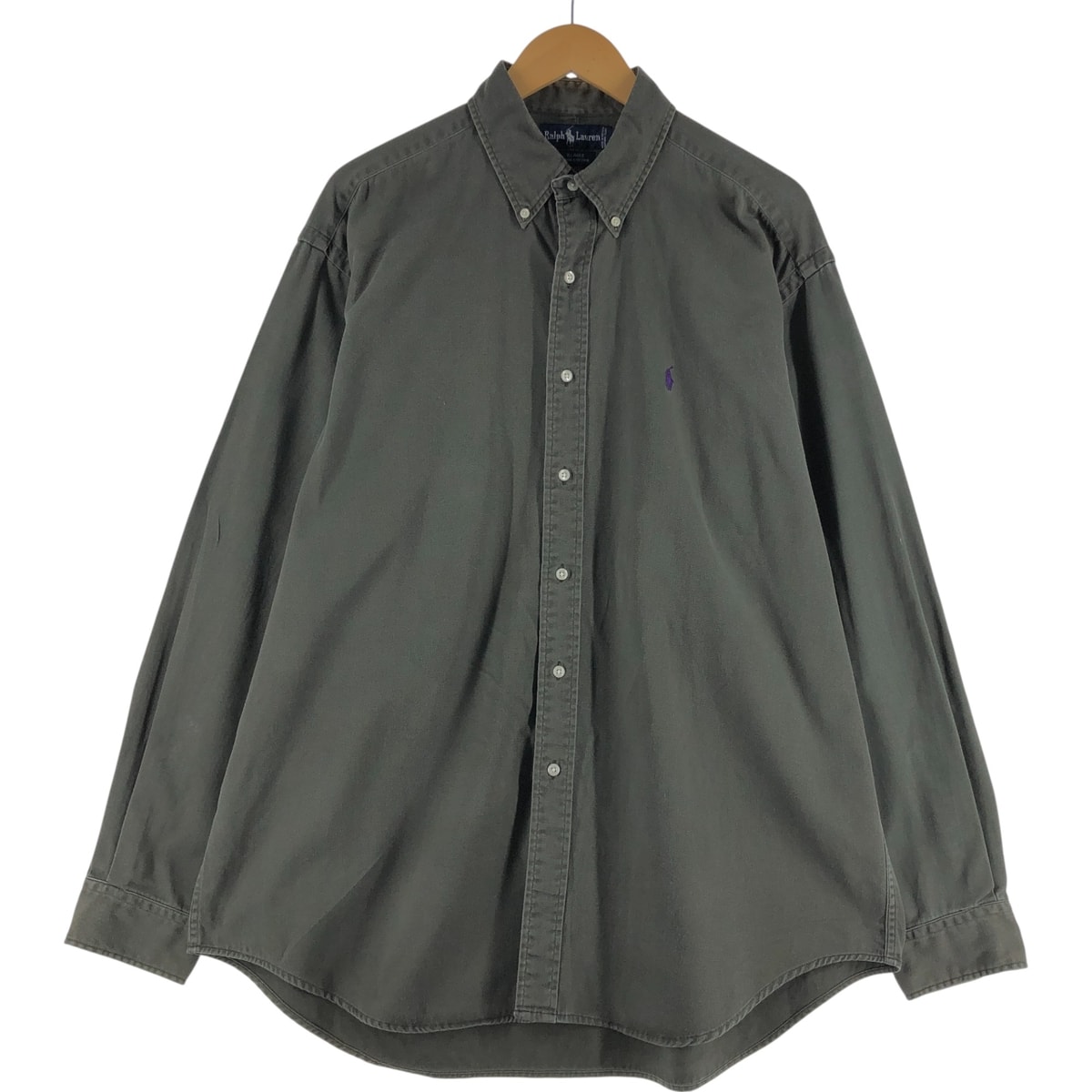 古着 ラルフローレン Ralph Lauren BLAIRE 長袖 ボタンダウンシャツ メンズXL相当/eaa534372