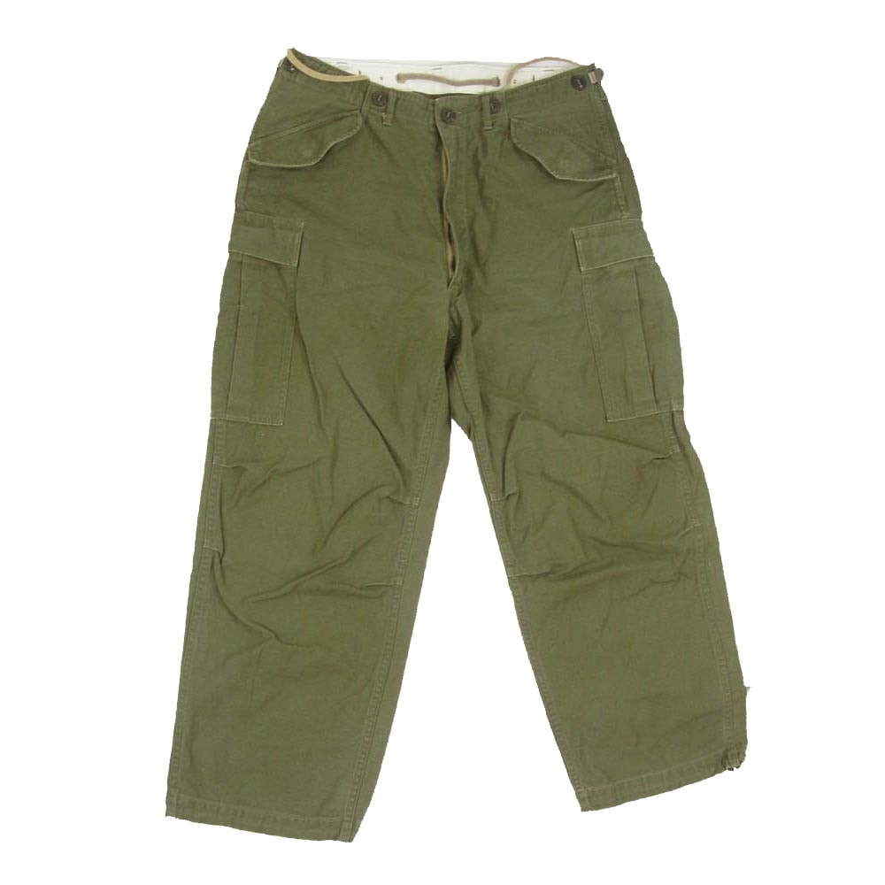 Buzz Rickson's バズリクソンズ パンツ BR41962 55-T-95000 US ARMY 米軍 M-1951 M51 フィールドカーゴパンツ トラウザーズ モスグリーン系【中古】