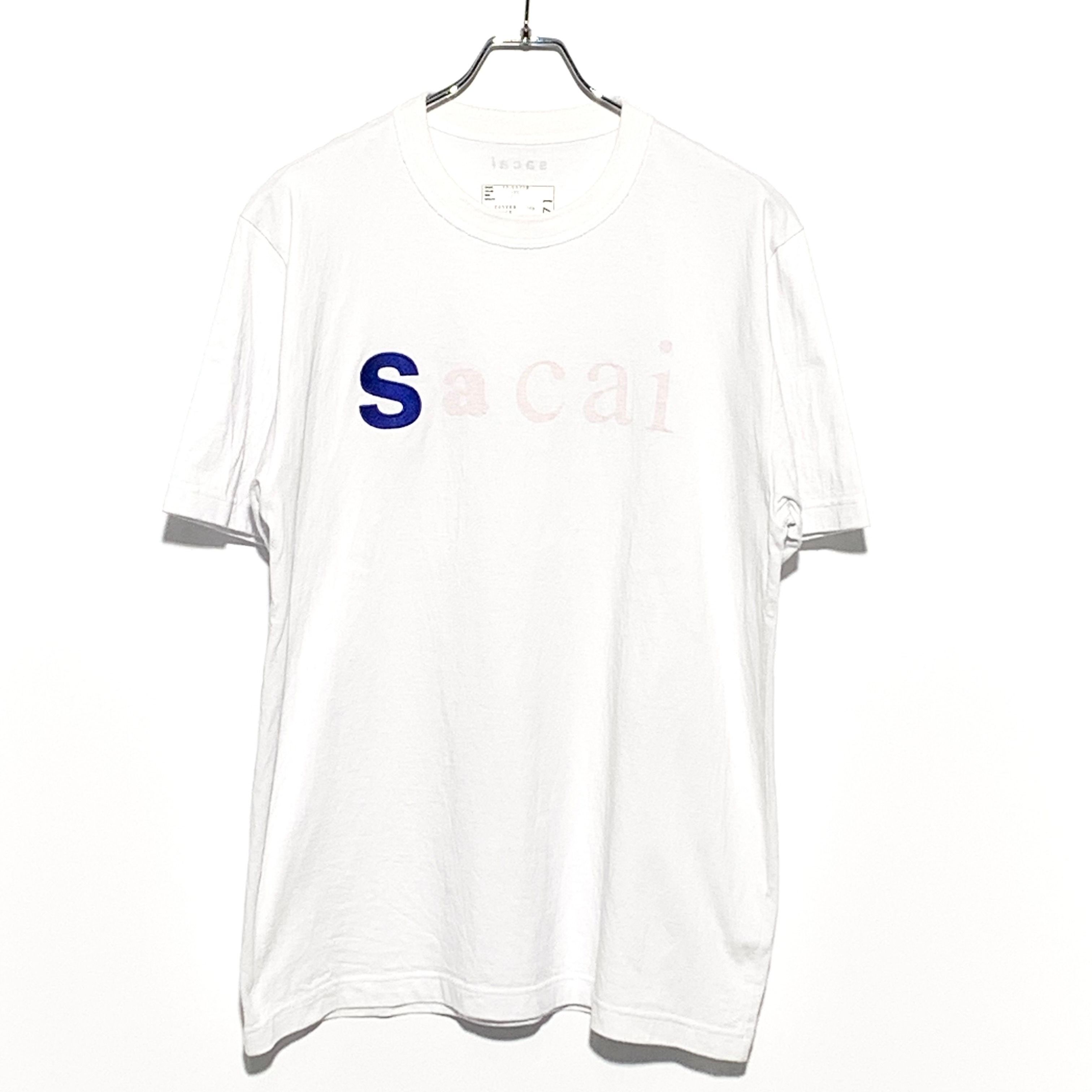 Sacai 23SS 青山限定　ロゴ刺繍Tee ホワイト