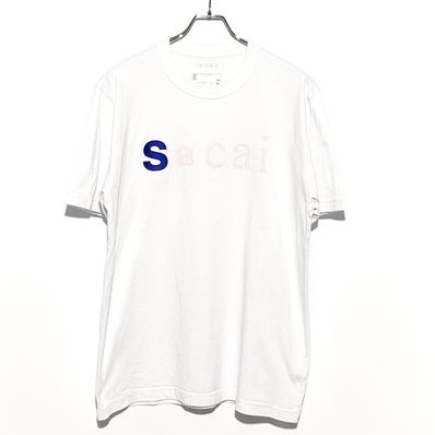 Sacai 23SS 青山限定 ロゴ刺繍Tee ホワイト