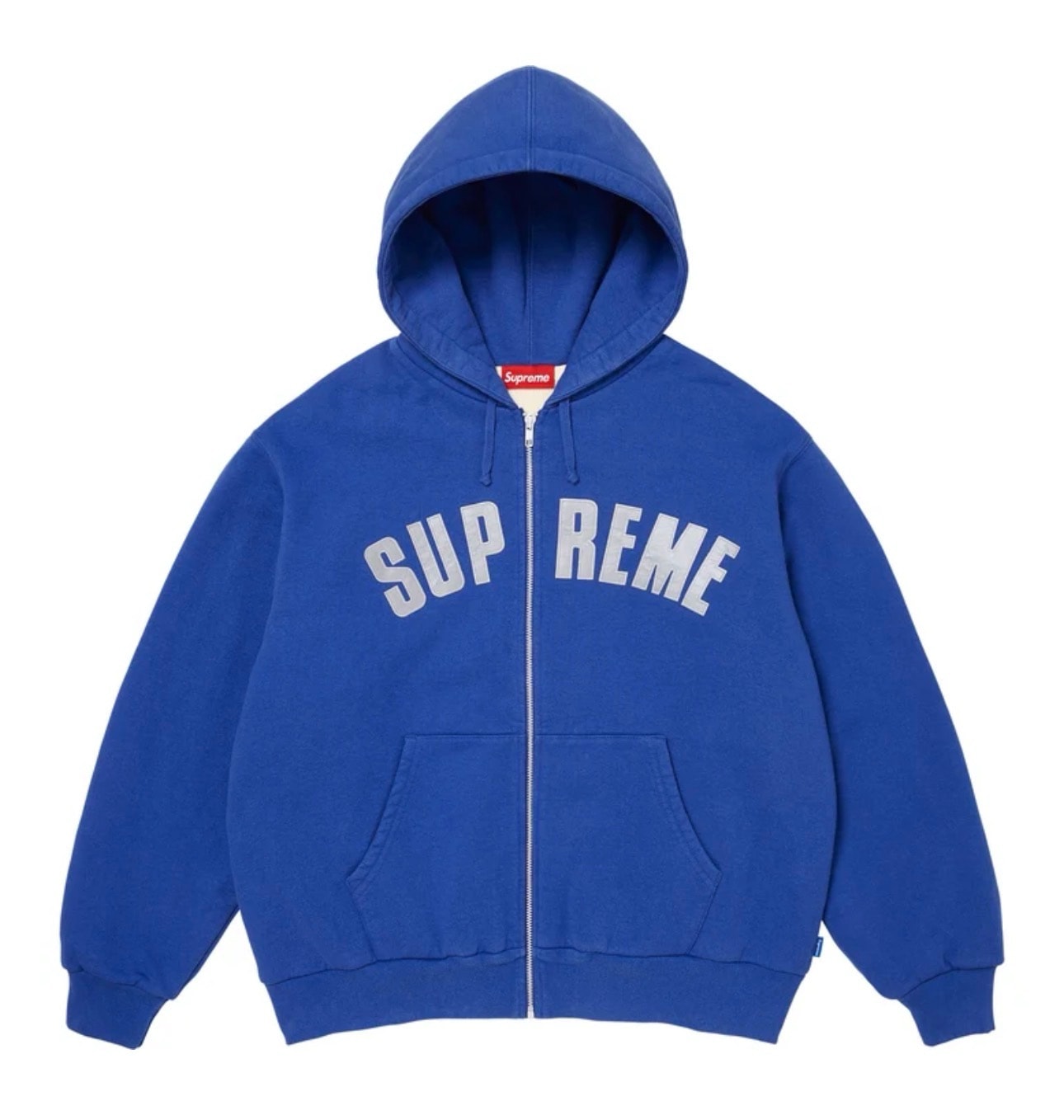 Supreme Arc Thermal Lined Zip Up Hooded Sweatshirt "Royal"