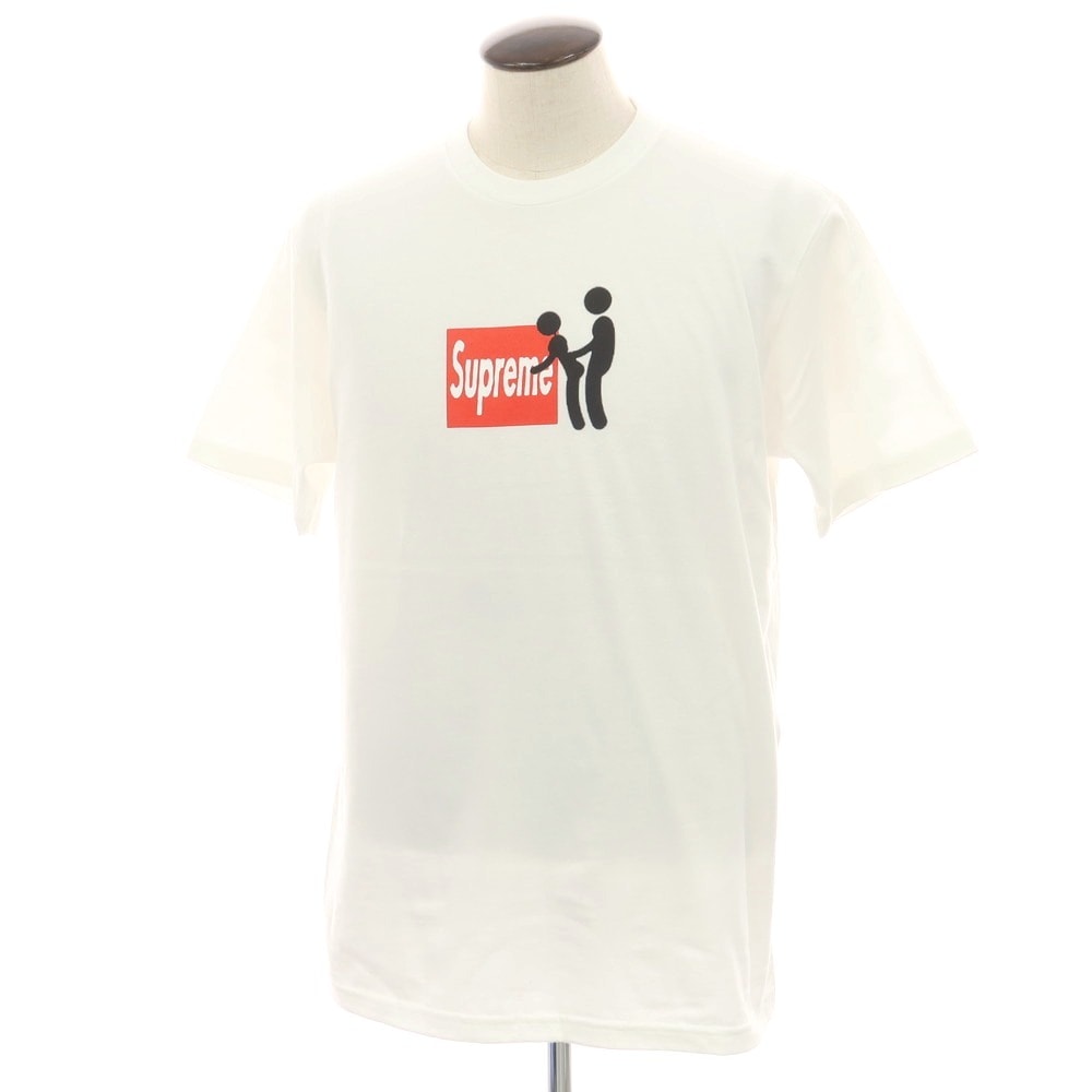 【中古】シュプリーム Supreme 2025年秋冬 Stick Tee コットン クルーネック 半袖Tシャツ ホワイト【サイズL】【メンズ】