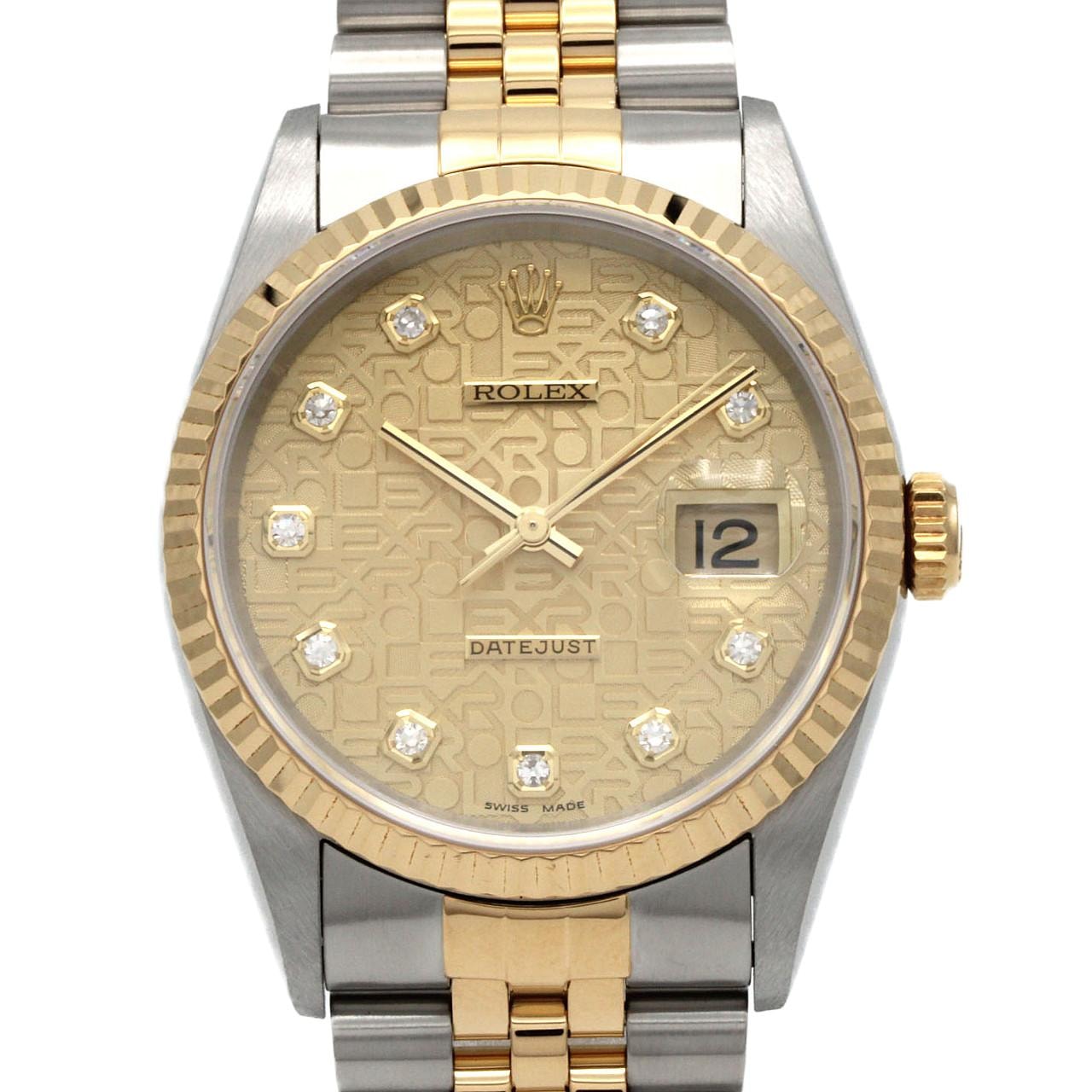 ロレックス デイトジャスト 16233G SSxYG 自動巻 W番