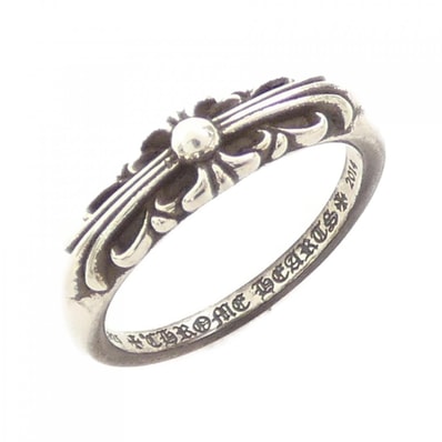 Chrome Hearts Baby Classic Floral Cross Ring "Silver"